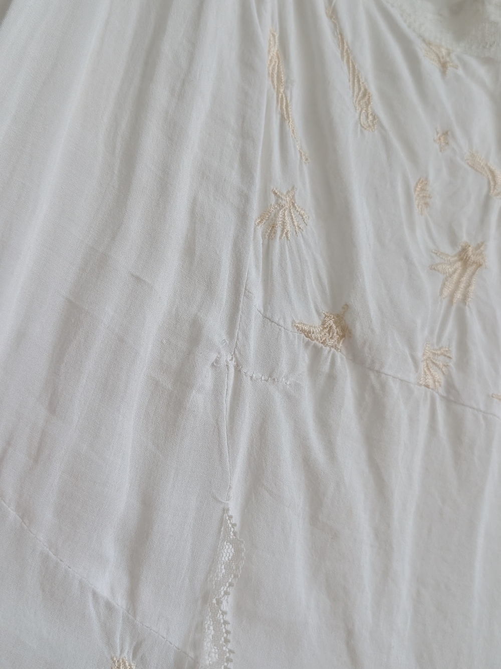 Free People Cream Lace-Trim Slip Top - Picture 11 of 12